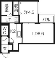サンルーチェ山鼻の間取り画像