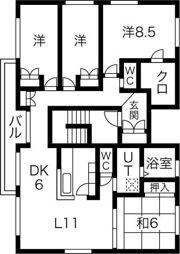 ファーストレートの間取り画像