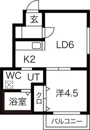 パールハイム平岸の間取り画像