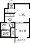 パールハイム平岸の間取り画像