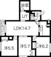 オルセー厚別中央Vの間取り画像
