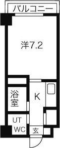 メープル北円山の間取り画像