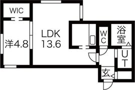 POEM南8条の間取り画像