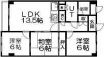 パシフィック白石の間取り画像