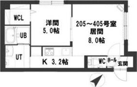 グランメール本郷通7Bの間取り画像