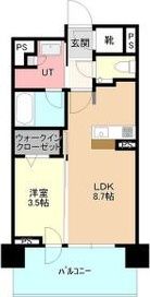 デュオヴェール札幌北大前グレイス 802号の間取り画像