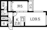 ルーエ厚別中央の間取り画像