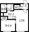 アモール円山の間取り画像