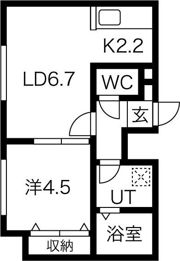 Wynn学園前（ウィン）の間取り画像