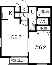 グランメール南平岸の間取り画像