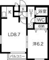 グランメール南平岸の間取り画像