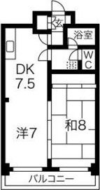 公園ハイツの間取り画像