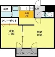 藤井ビル北23条IIの間取り画像
