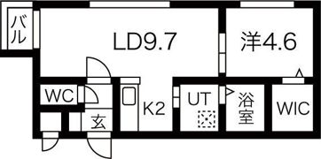 レジーナ南4条の間取り画像