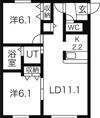 グランドウエスト円山五番館の間取り画像
