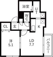 パークコート平岸の間取り画像