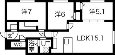 COMSAP 南17条の間取り画像