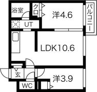 メニーズコート元町北の間取り画像