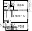 メニーズコート元町北の間取り画像