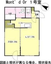 Mont d’ Or（モンドール）の間取り画像
