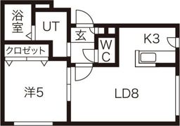 アクアベール豊平の間取り画像