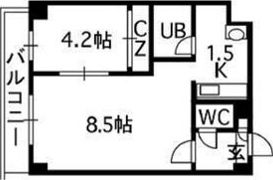 ルーブル5条館の間取り画像