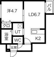 フェリオ真駒内の間取り画像