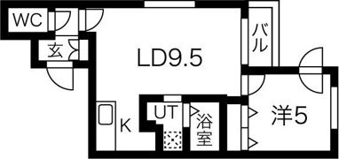 calme令北8条の間取り画像