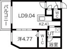 レスツオン厚別IIの間取り画像