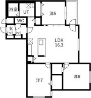RESIDENCE SAPPORO T-IX（ティクス）の間取り画像