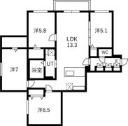 RESIDENCE SAPPORO T-IX（ティクス）の間取り画像