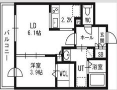 アルファスクエア北12西3の間取り画像
