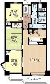 オリンピア南9条マンションの間取り画像