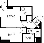 クオーレ円山公園の間取り画像