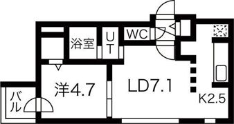 Resonate南7条（レゾネート）の間取り画像