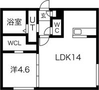 Peche山鼻 Dの間取り画像