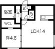 Peche山鼻 Dの間取り画像