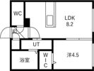 Alivis菊水の間取り画像