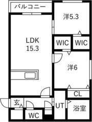 Alivis菊水の間取り画像