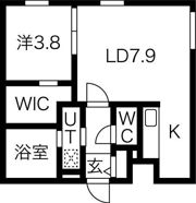 イクス北円山の間取り画像