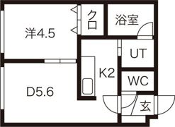 ローヤルハイツ水車町の間取り画像