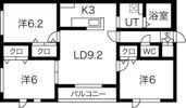 L・A大通の間取り画像