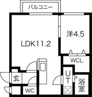 Peerson西町の間取り画像