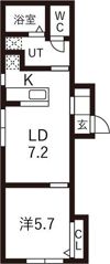 アリエッタ月寒（アリエッタツキサム）の間取り画像