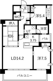 アルス医大前の間取り画像