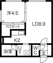 モデルノ水車町の間取り画像