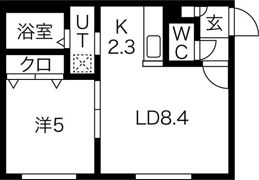 グランディール円山 ウエストの間取り画像