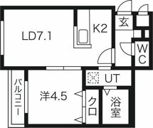 ルジュール麻生の間取り画像