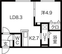 BREEZE南11条の間取り画像