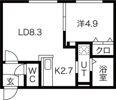 BREEZE南11条の間取り画像